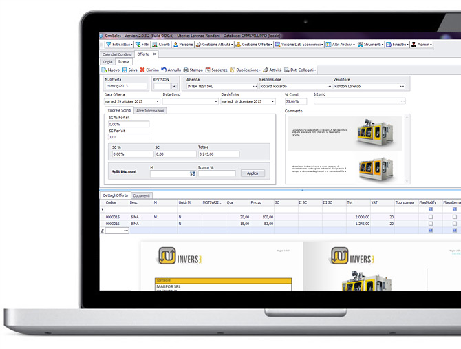 generatore offerte software CRM Sales